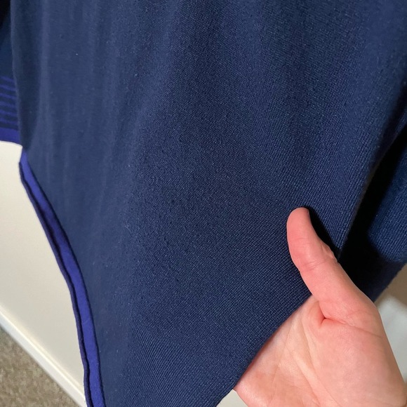 Title nine partially striped 1/4 zip pullover women’s size large - Picture 5 of 8